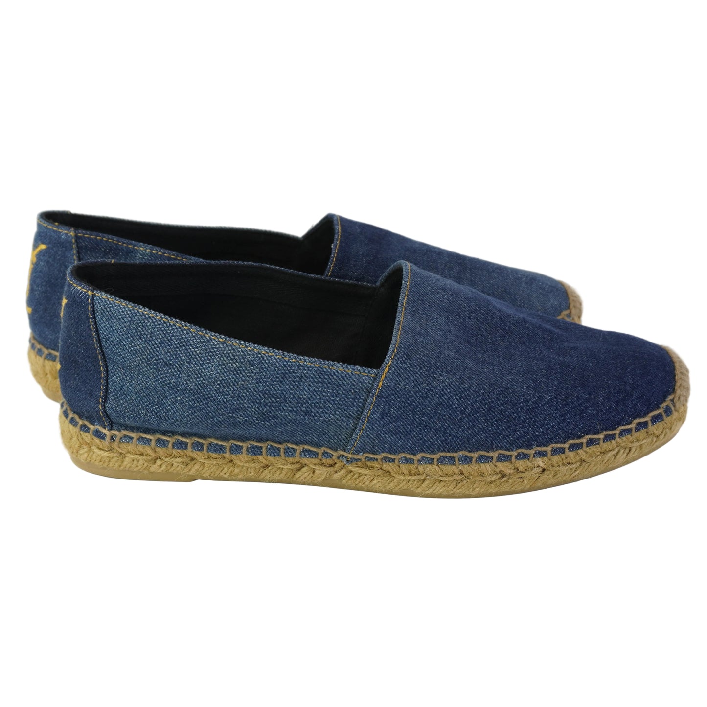 YSL	Blue Denim Espadrilles size 40