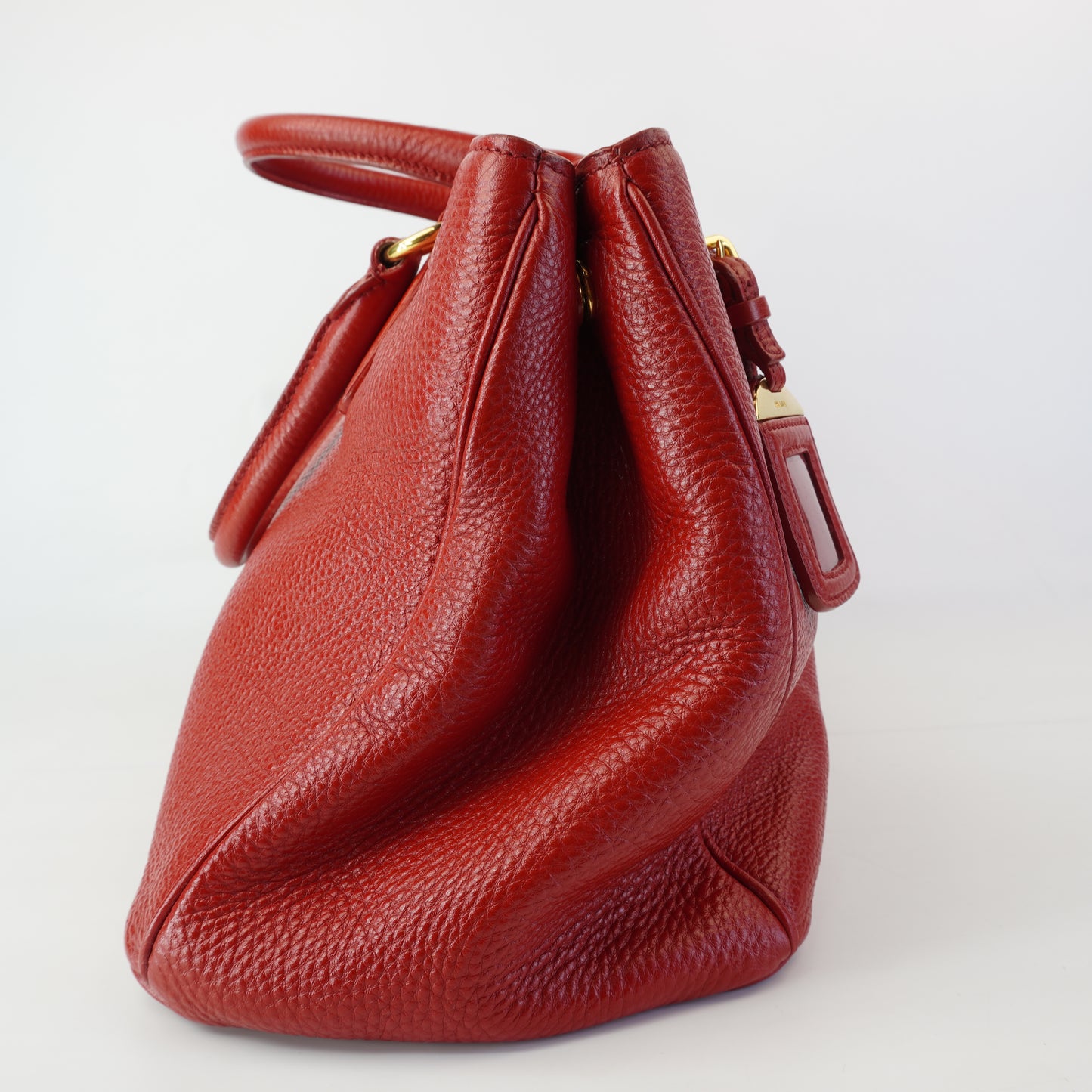 Prada Vitello Daino Red