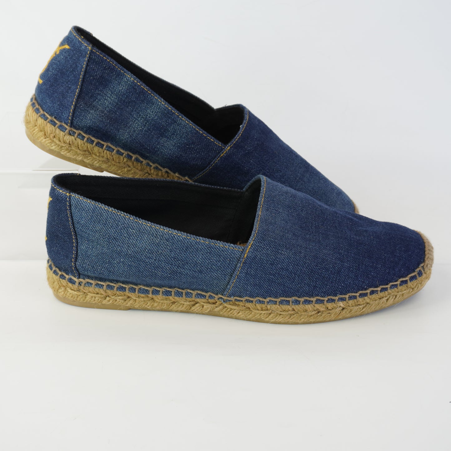 YSL	Blue Denim Espadrilles size 40