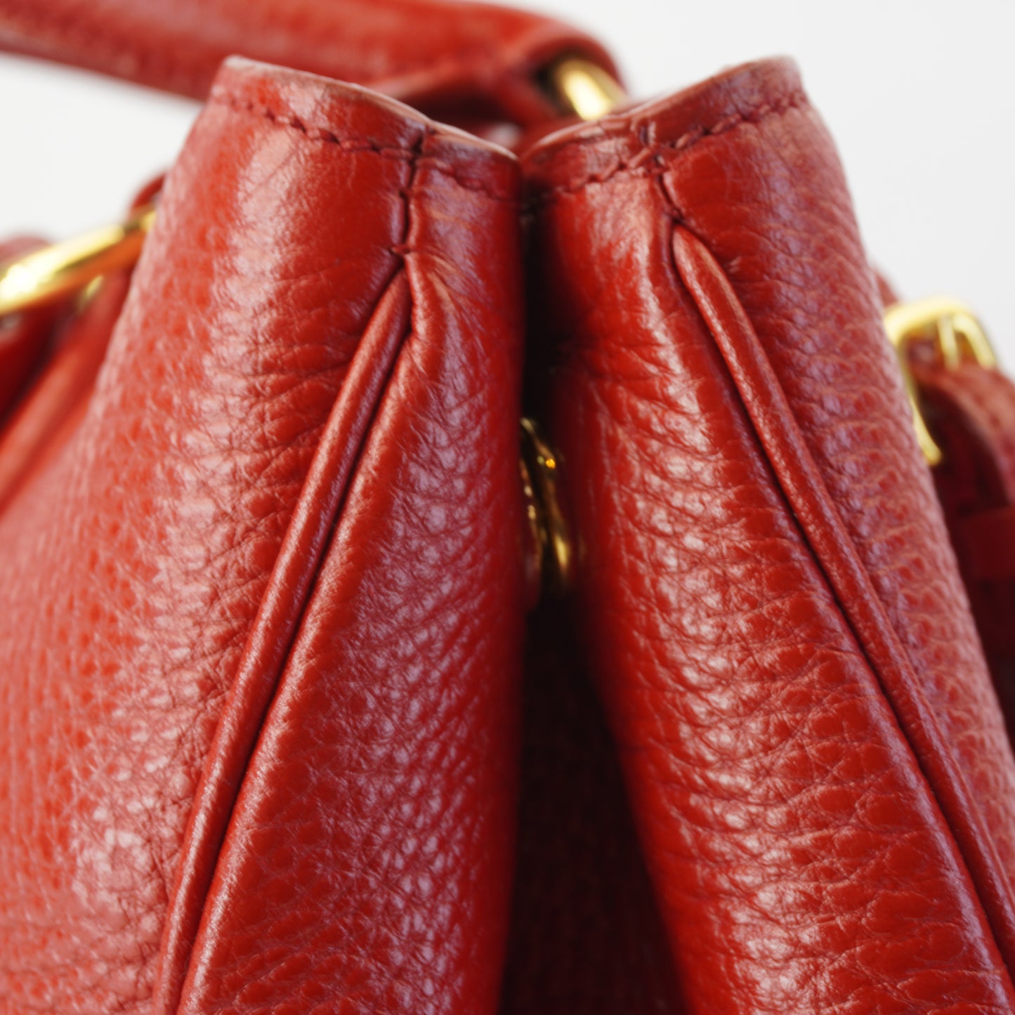 Prada Vitello Daino Red