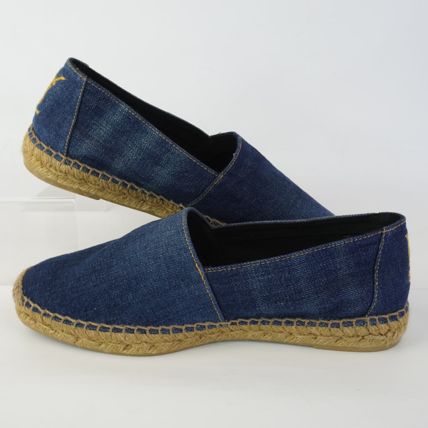 YSL	Blue Denim Espadrilles size 40