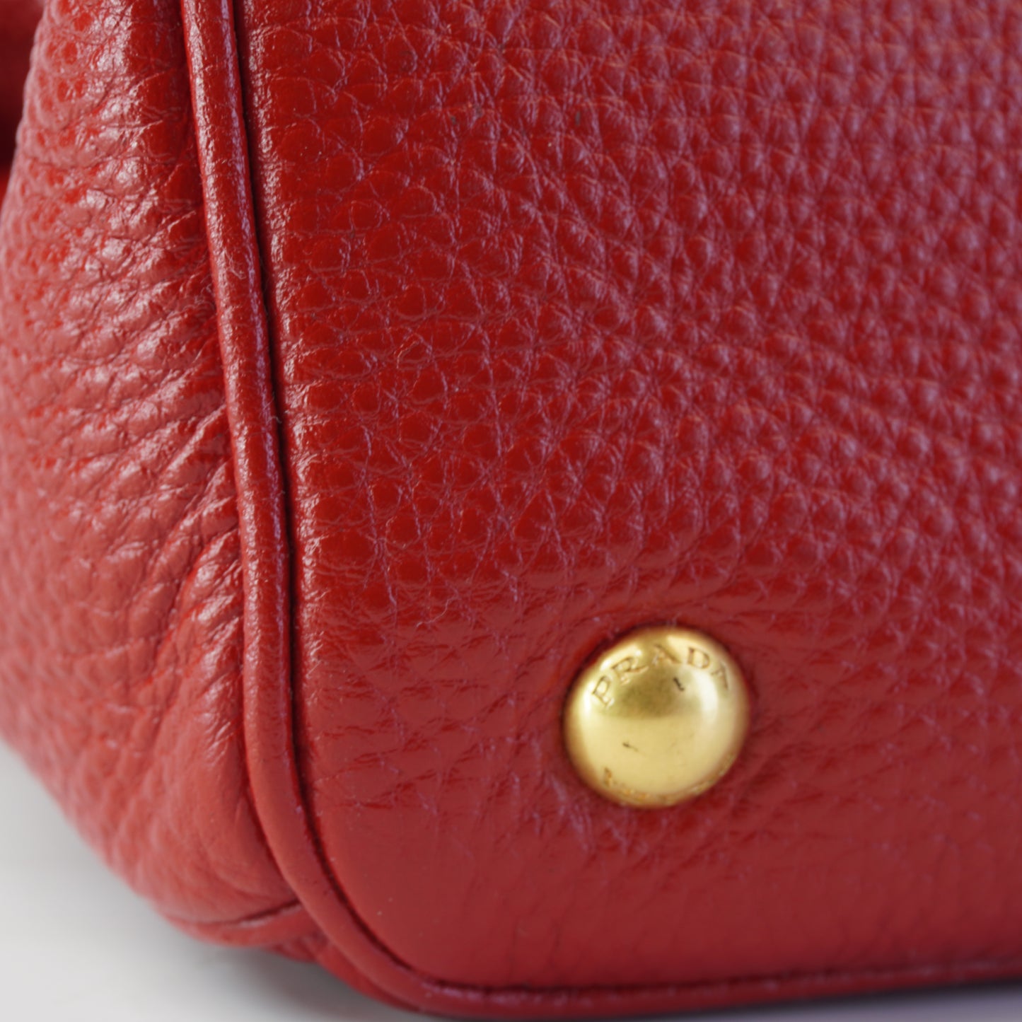 Prada Vitello Daino Red