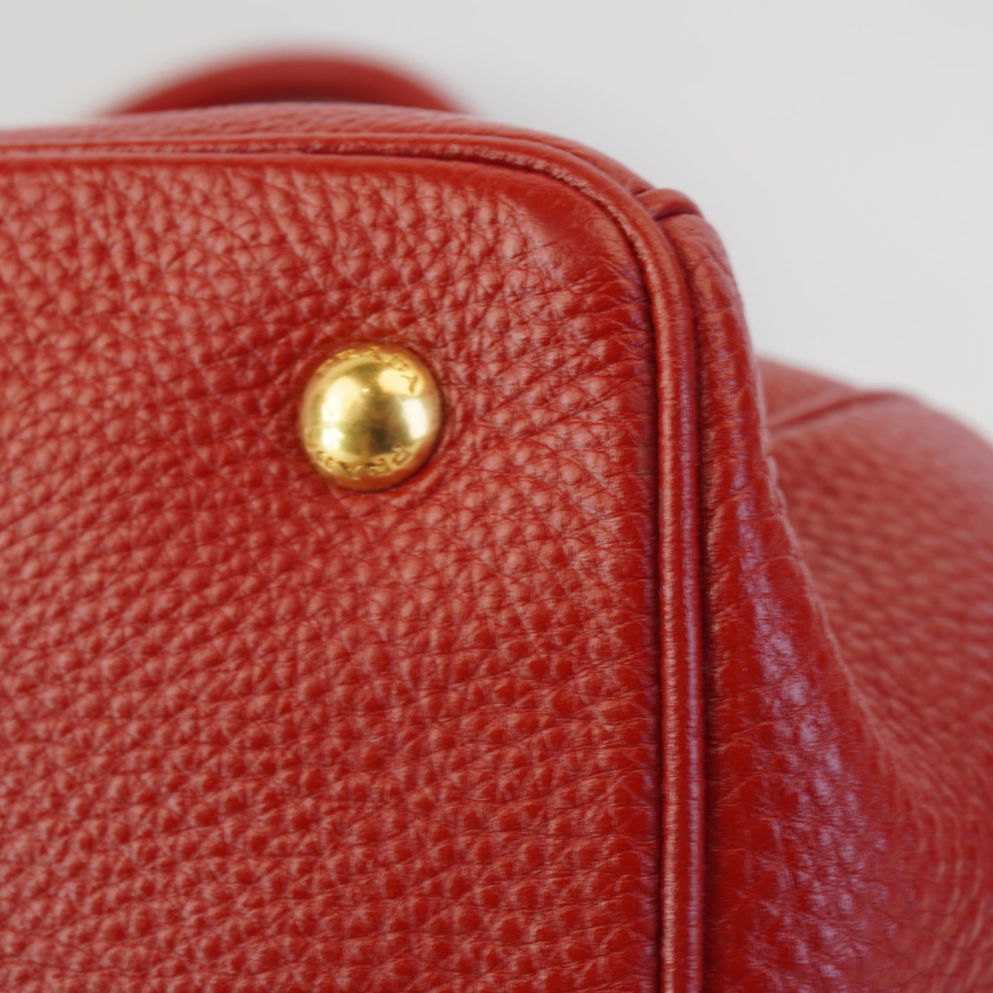 Prada Vitello Daino Red