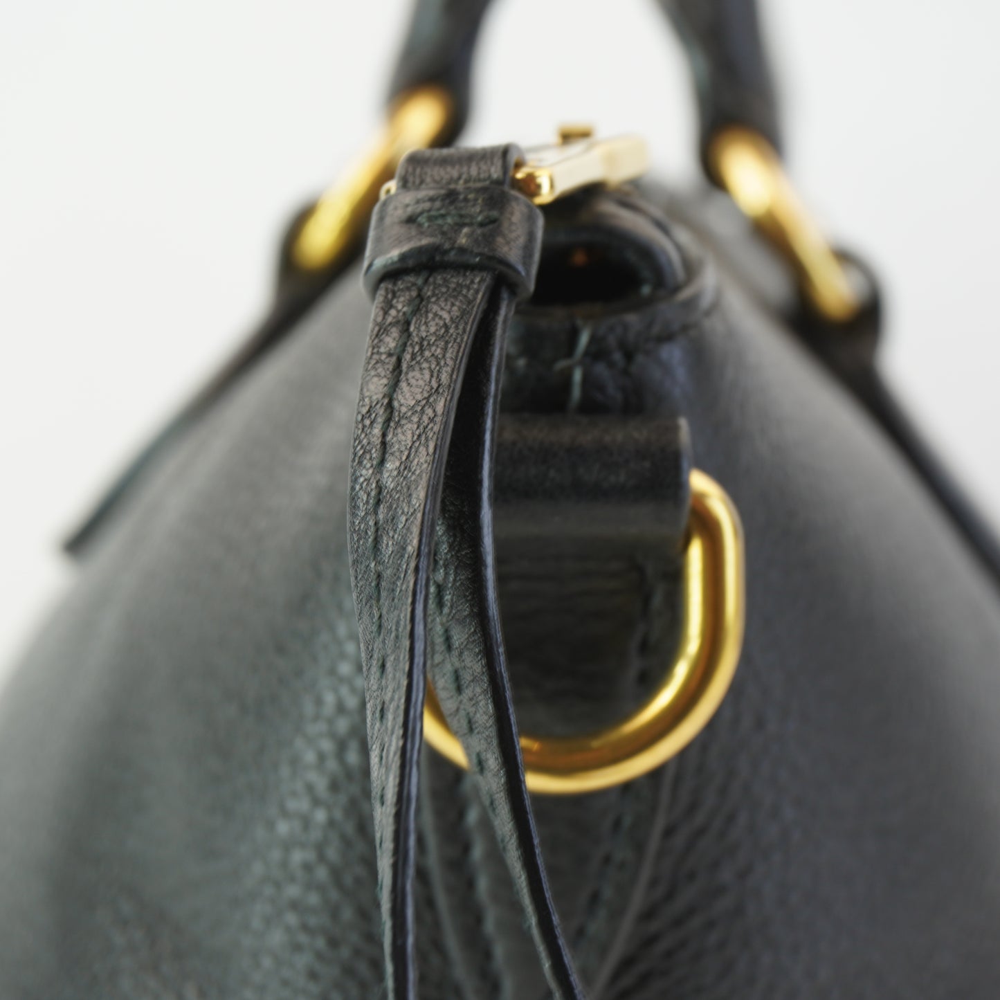 Prada Vitello Phenix Leather Top Handle Crossbody Bag