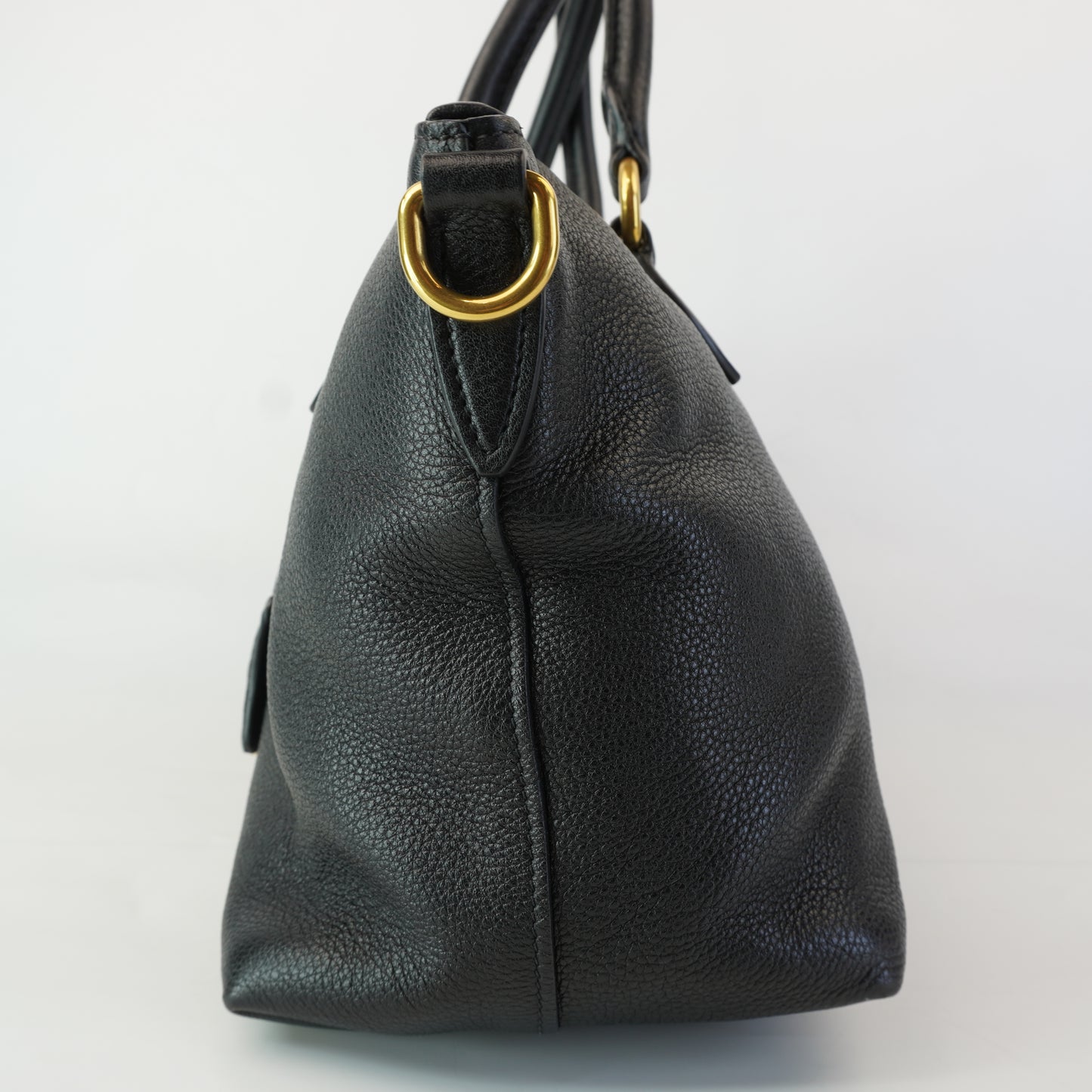 Prada Vitello Phenix Leather Top Handle Crossbody Bag