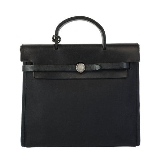 Hermes Herbag Black 2-Way
