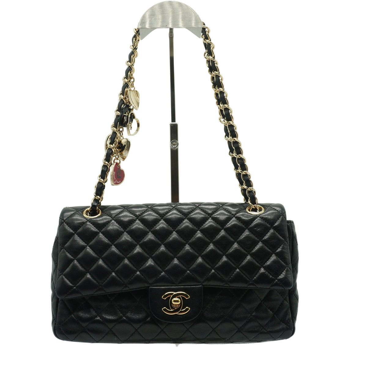 Chanel Black quilted leather Flap Handbag Small GHW