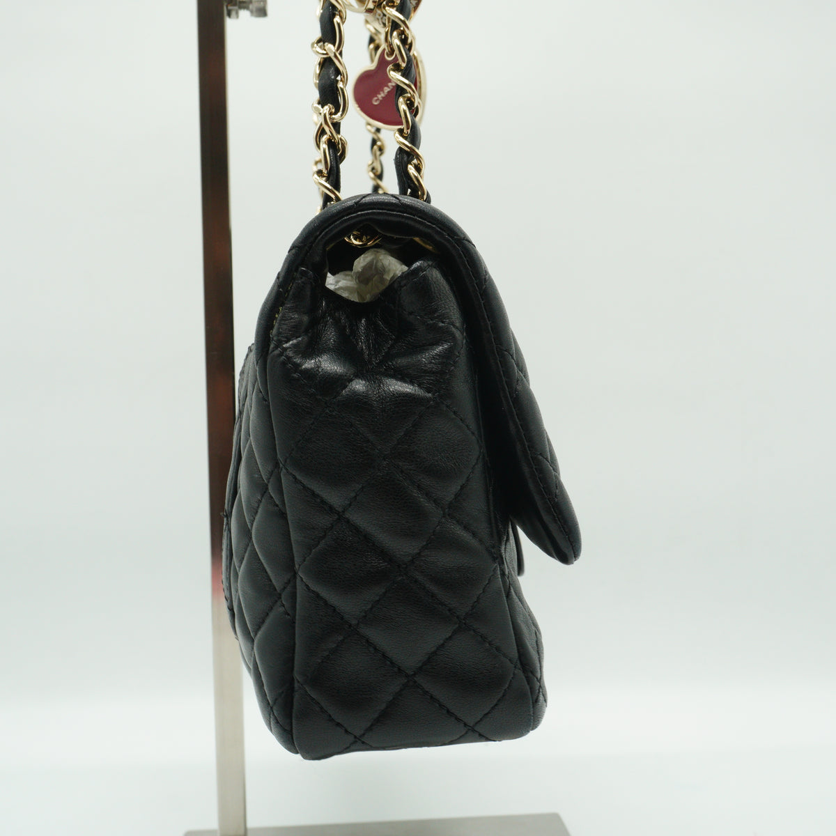 Chanel Black quilted leather Flap Handbag Small GHW