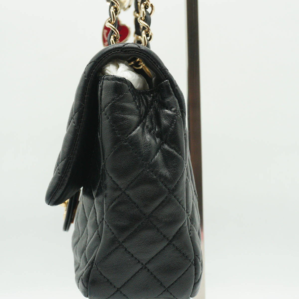 Chanel Black quilted leather Flap Handbag Small GHW
