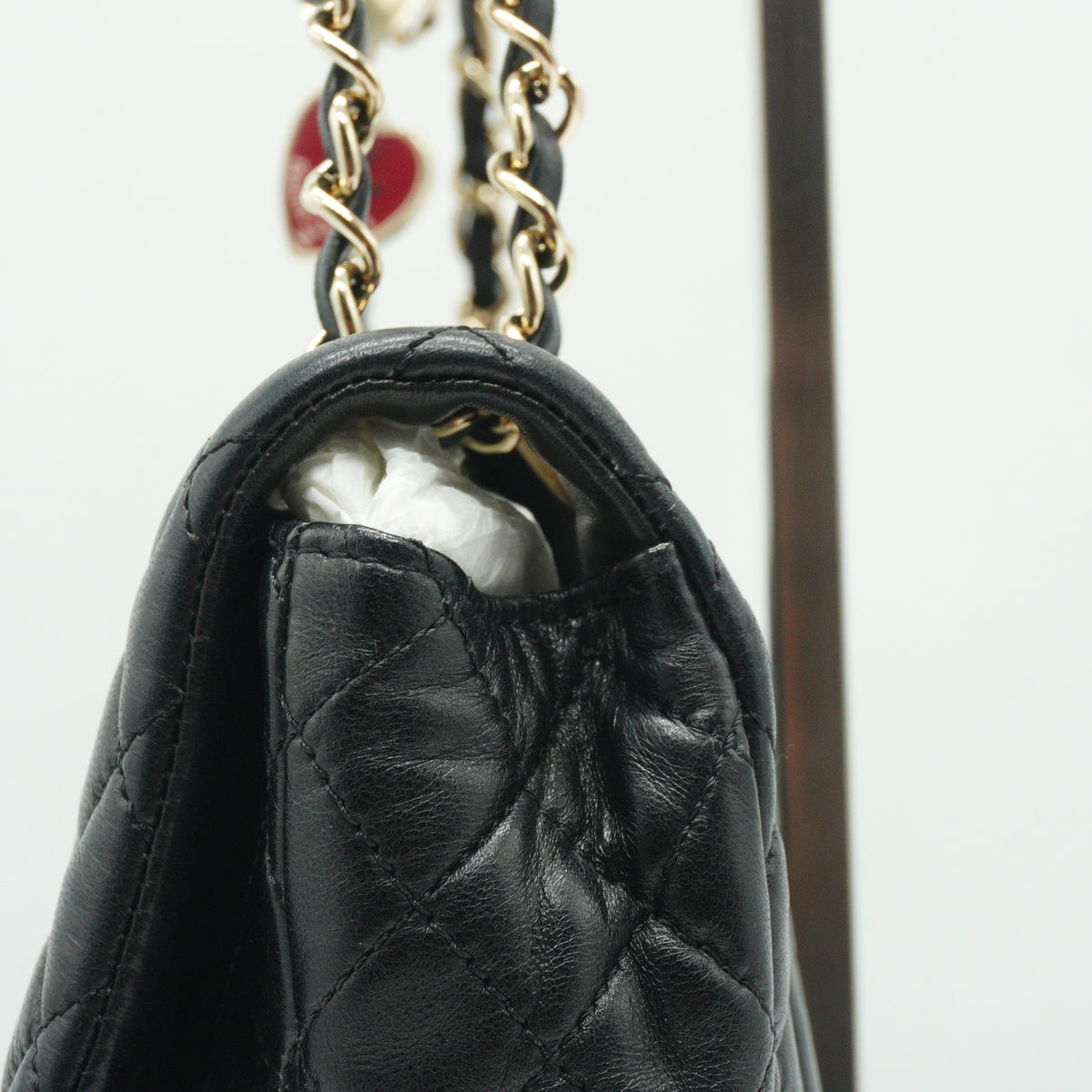 Chanel Black quilted leather Flap Handbag Small GHW