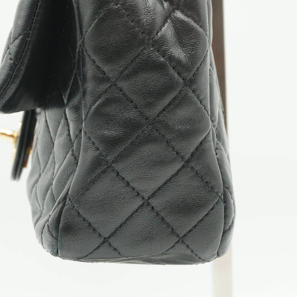 Chanel Black quilted leather Flap Handbag Small GHW