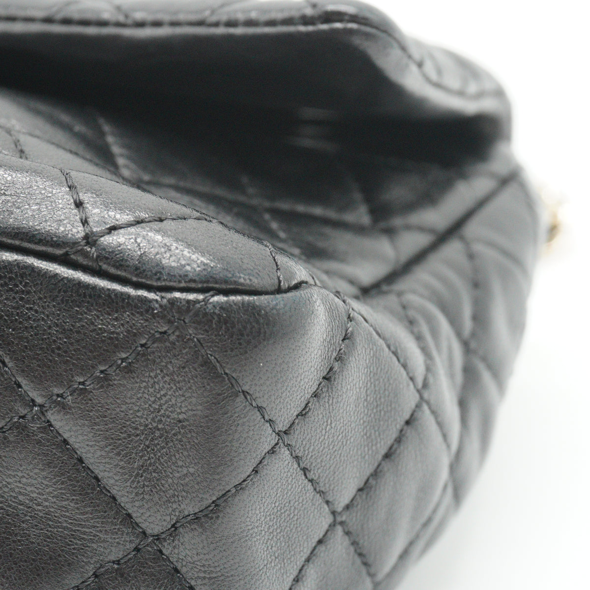 Chanel Black quilted leather Flap Handbag Small GHW