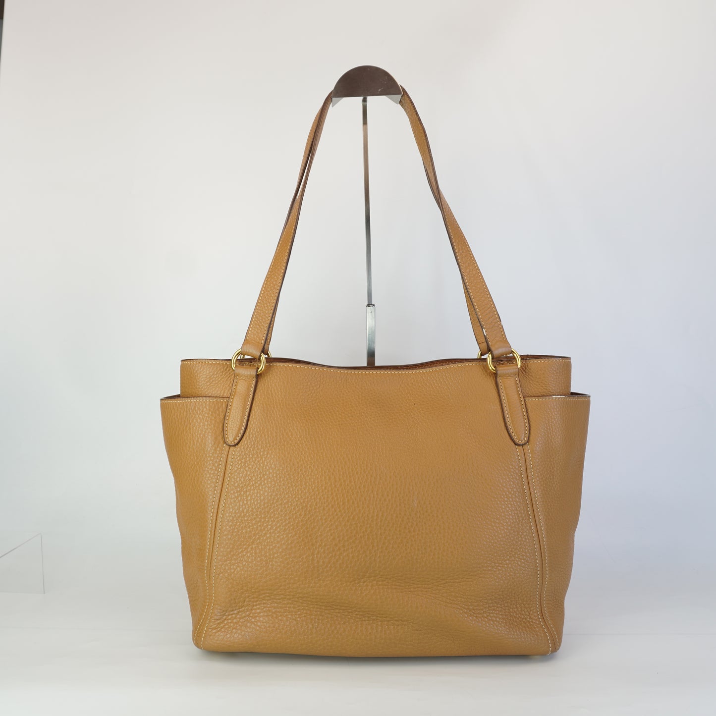 Prada Vitello Daino Tote Tan Bag  GHW