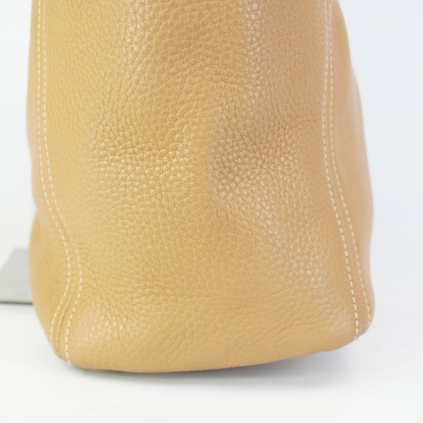 Prada Vitello Daino Tote Tan Bag  GHW
