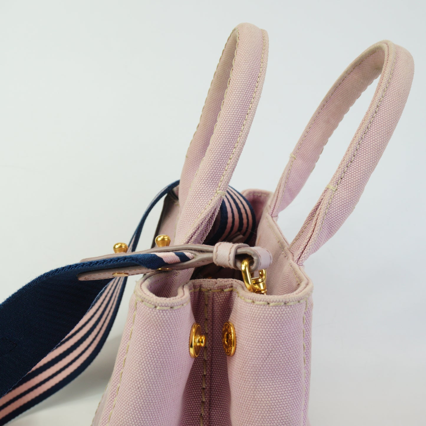 Prada	Canappa Denim Pink Medium GHW