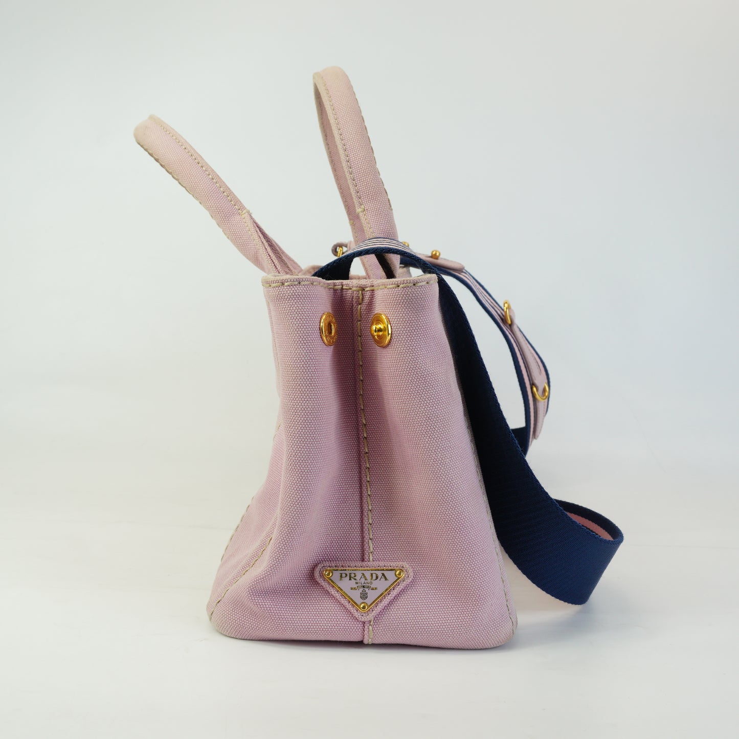 Prada	Canappa Denim Pink Medium GHW