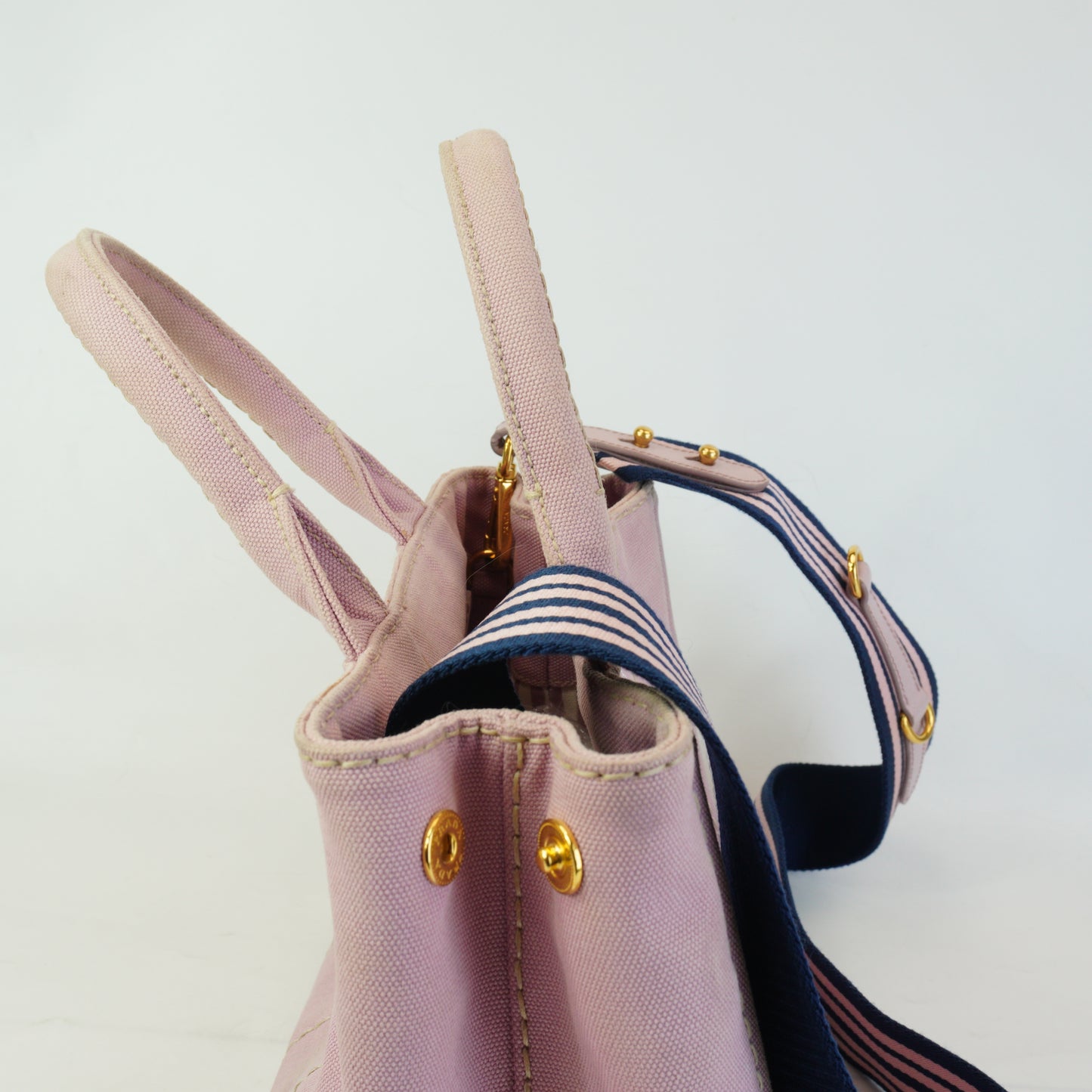 Prada	Canappa Denim Pink Medium GHW