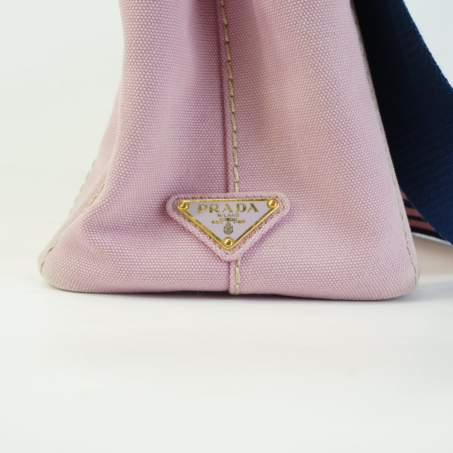 Prada	Canappa Denim Pink Medium GHW