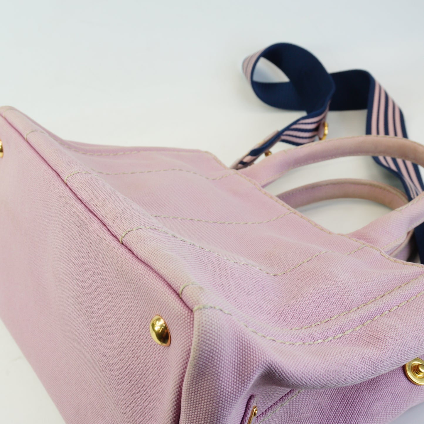 Prada	Canappa Denim Pink Medium GHW