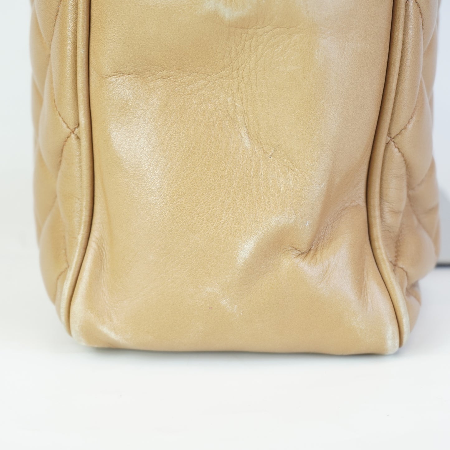 Chanel Quilted Chain Shoulder Shopping Tote GHW Medium