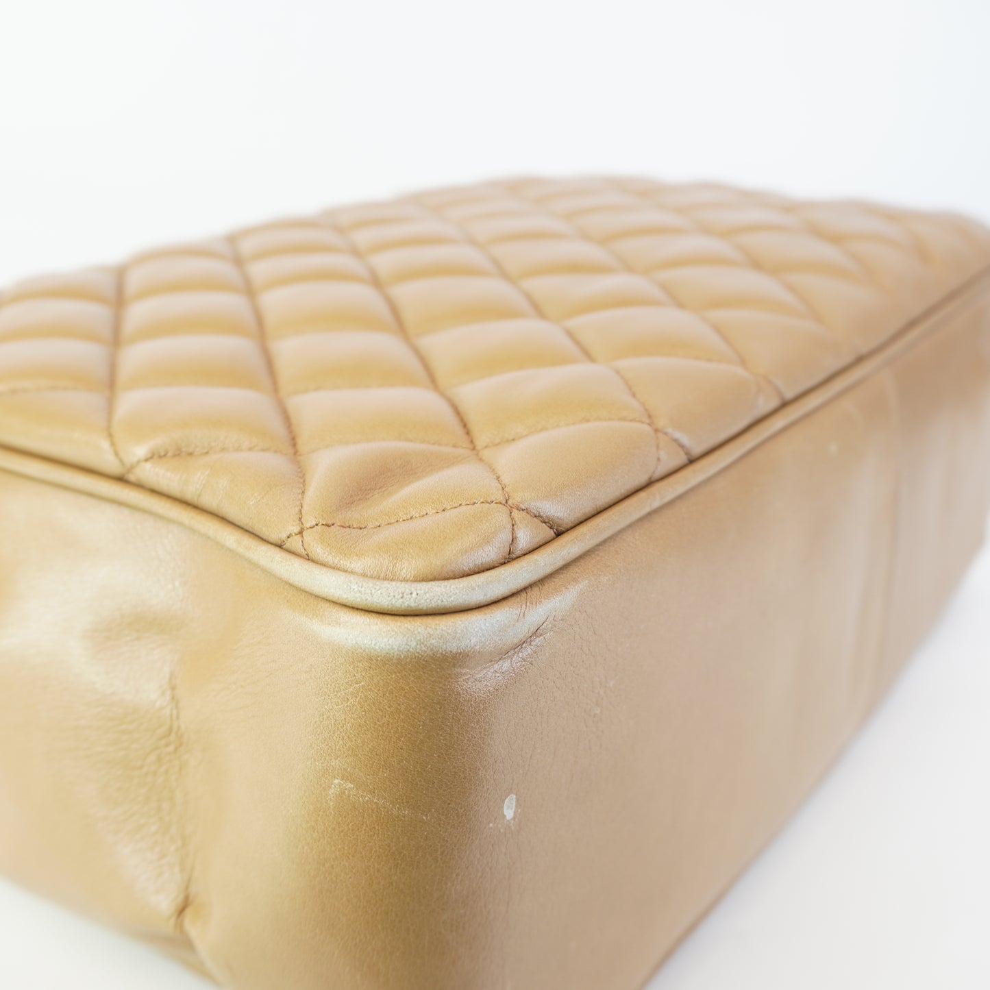 Chanel Quilted Chain Shoulder Shopping Tote GHW Medium