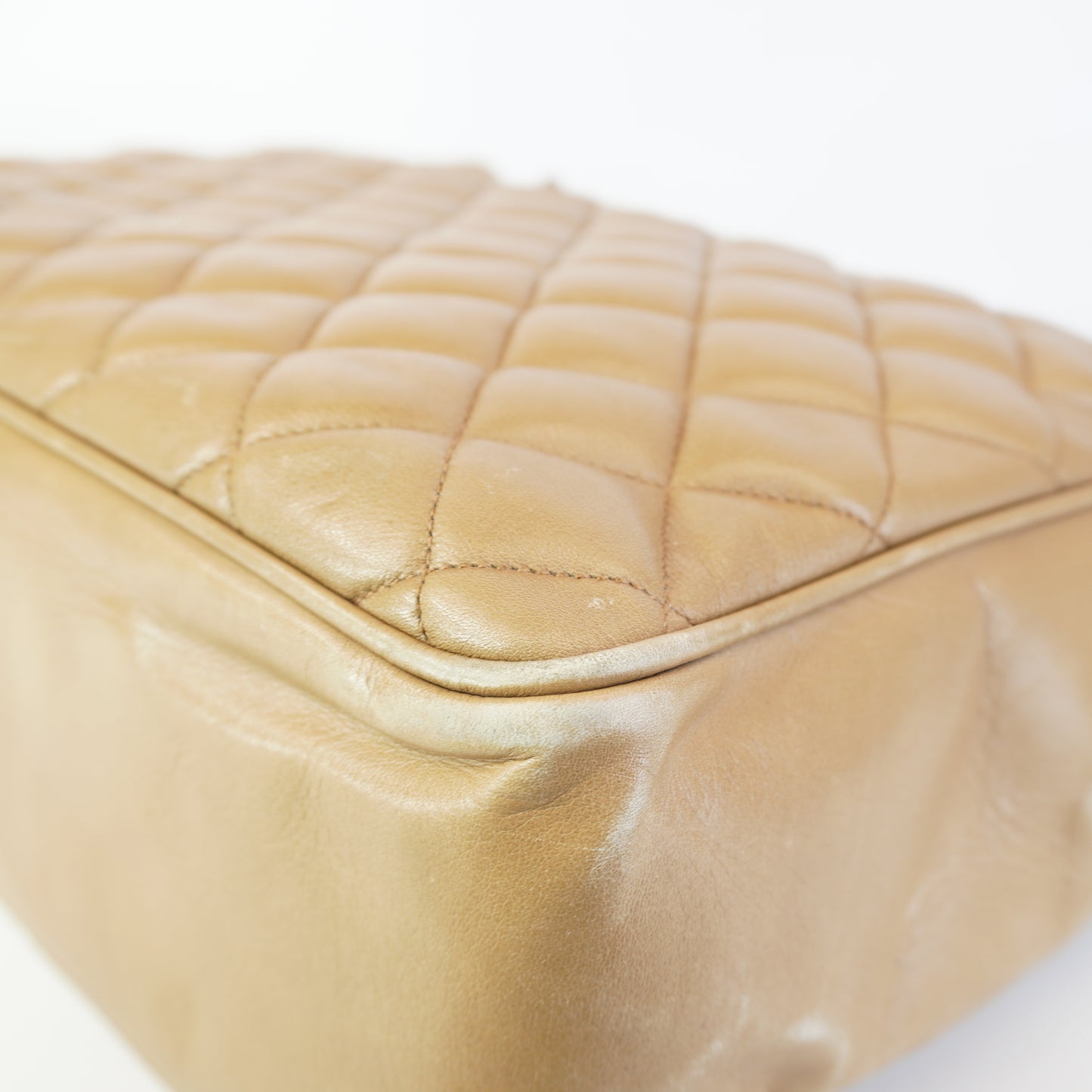 Chanel Quilted Chain Shoulder Shopping Tote GHW Medium