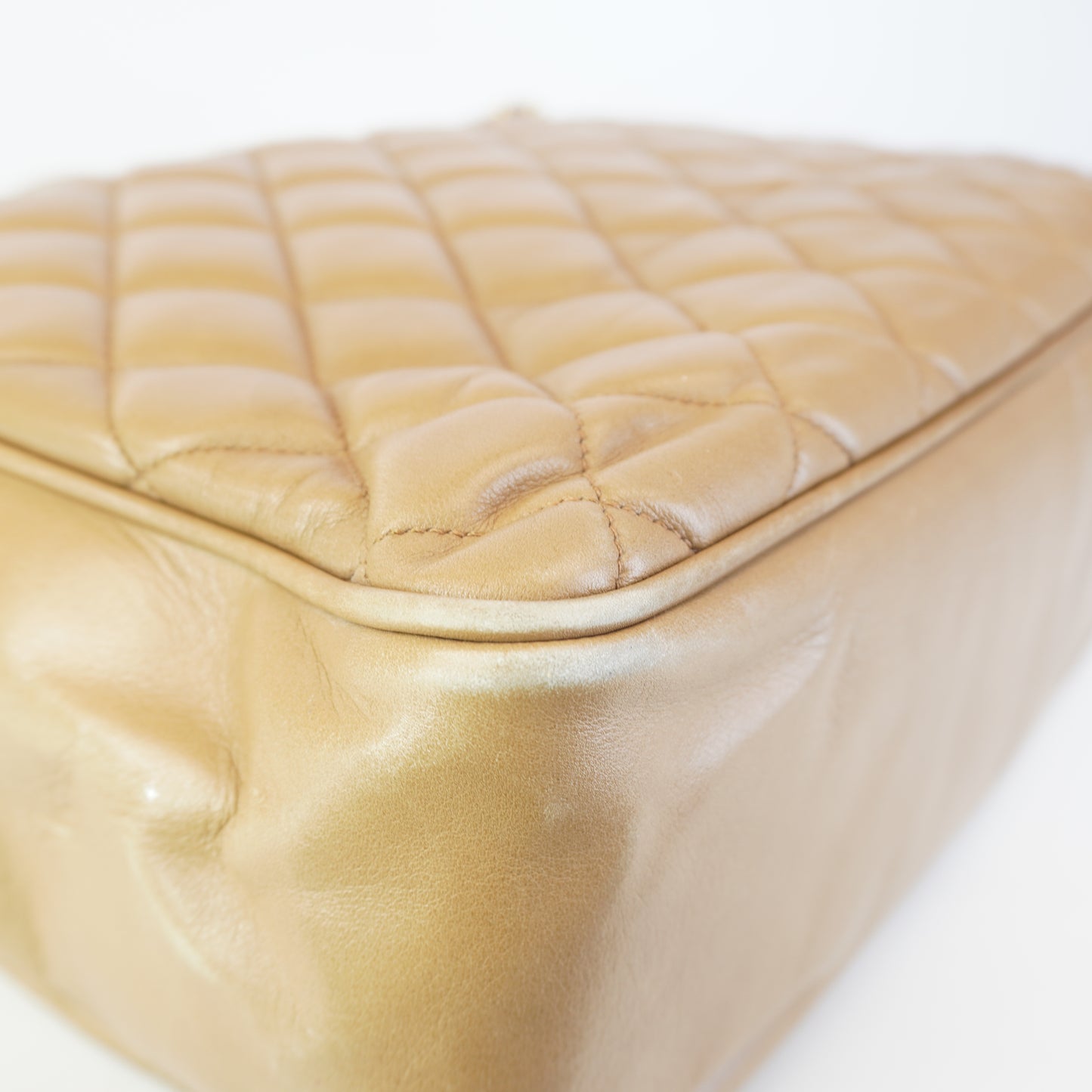 Chanel Quilted Chain Shoulder Shopping Tote GHW Medium