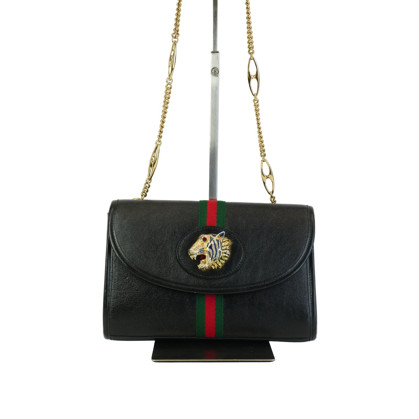 Gucci	Rajah Shoulder Bag Black  Small GHW
