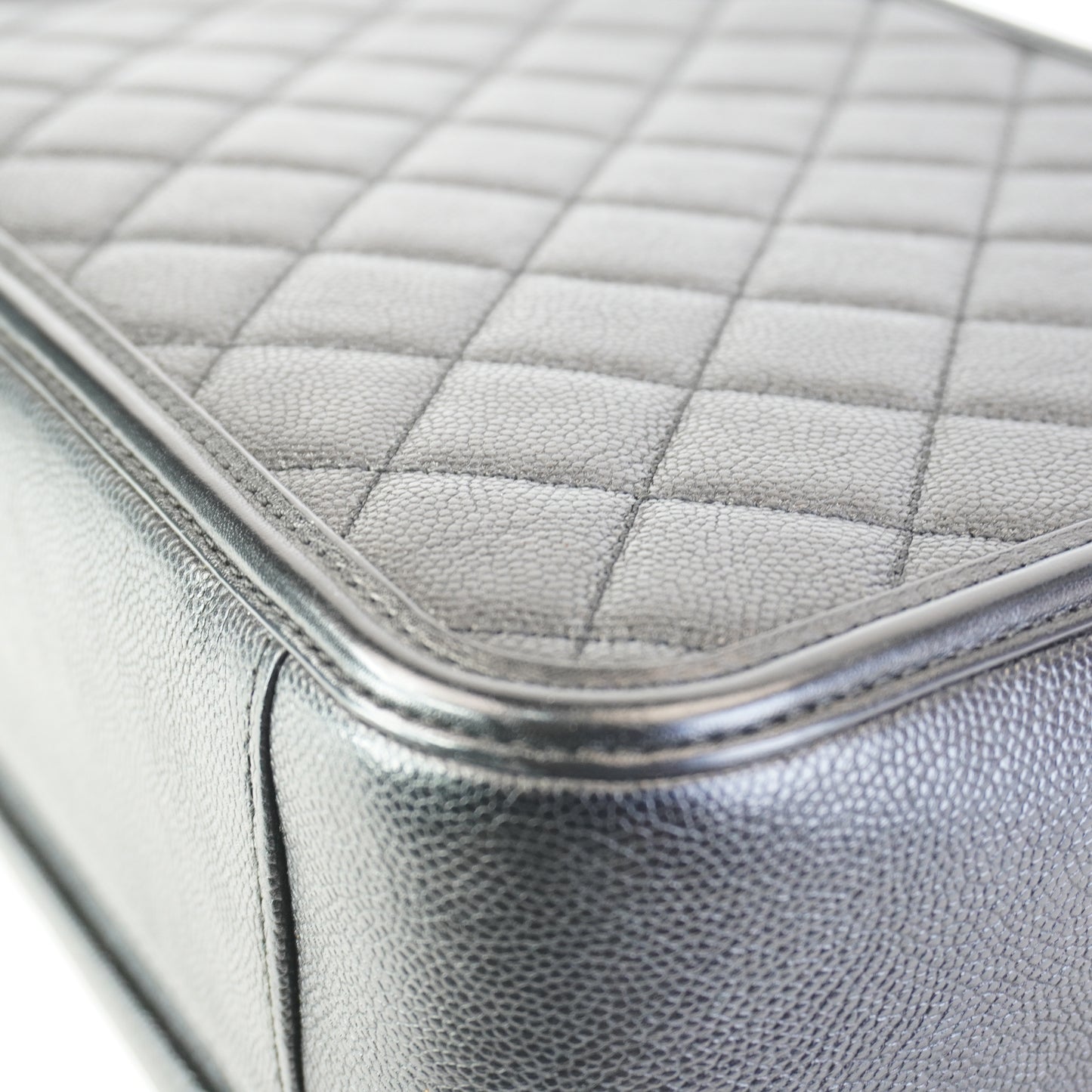 Chanel CC Filigree Vanity Case Black Large