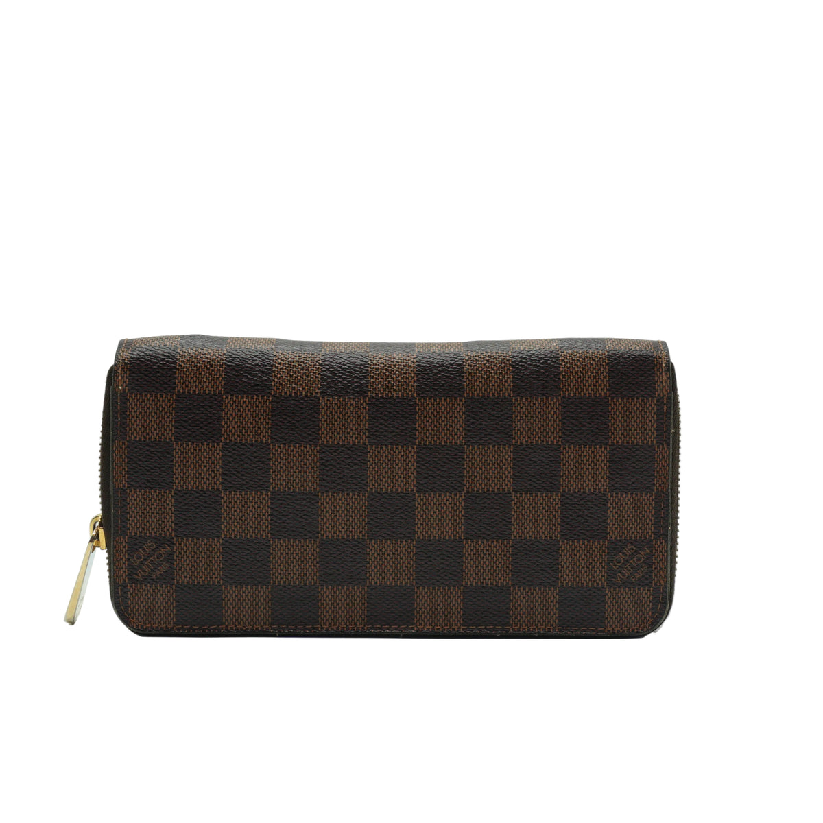 Louis Vuitton	Damier Ebene Zip Around Wallet GHW