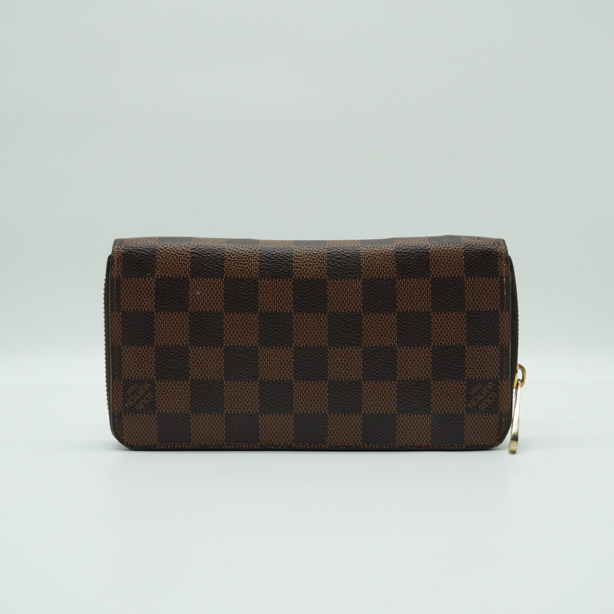 Louis Vuitton	Damier Ebene Zip Around Wallet GHW