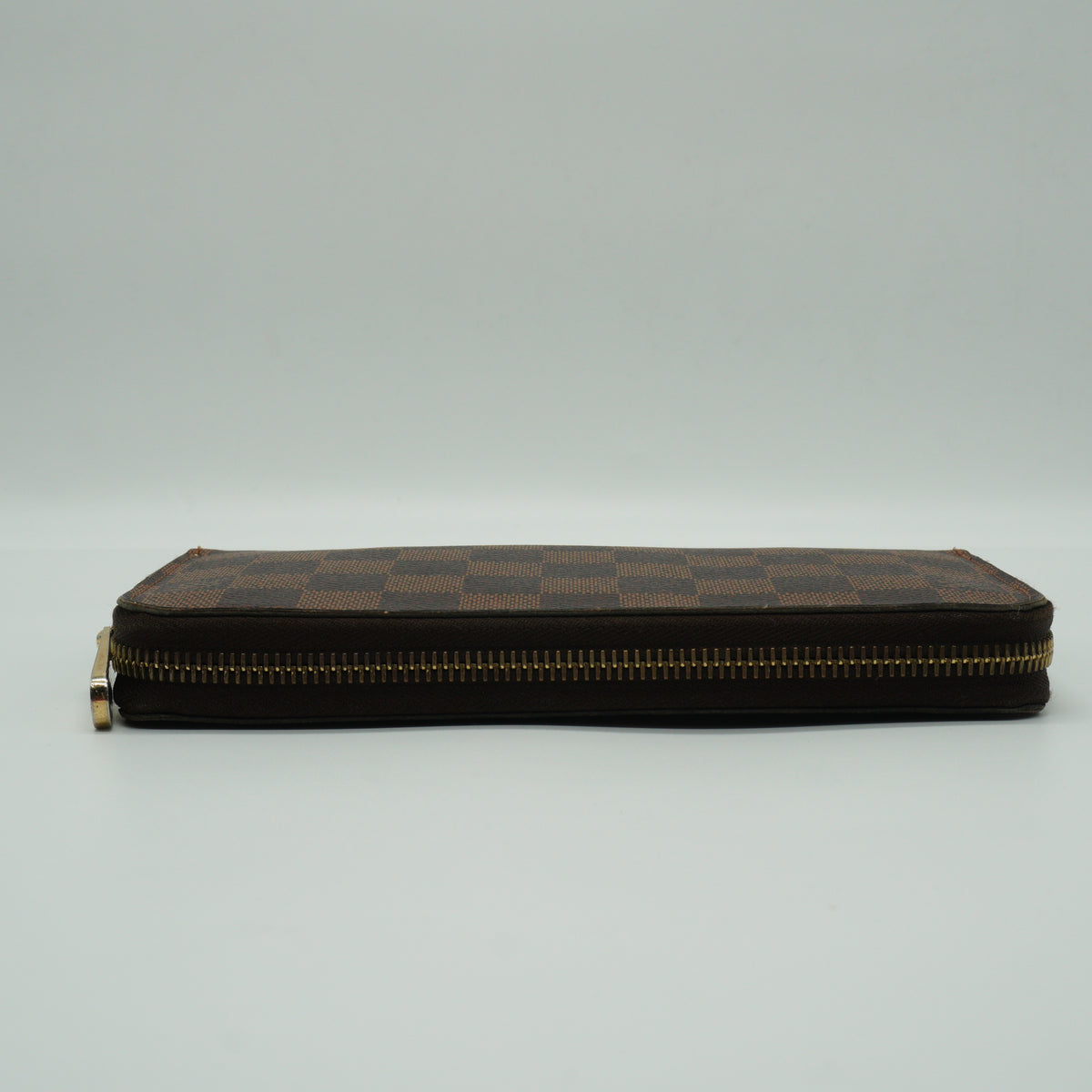 Louis Vuitton	Damier Ebene Zip Around Wallet GHW