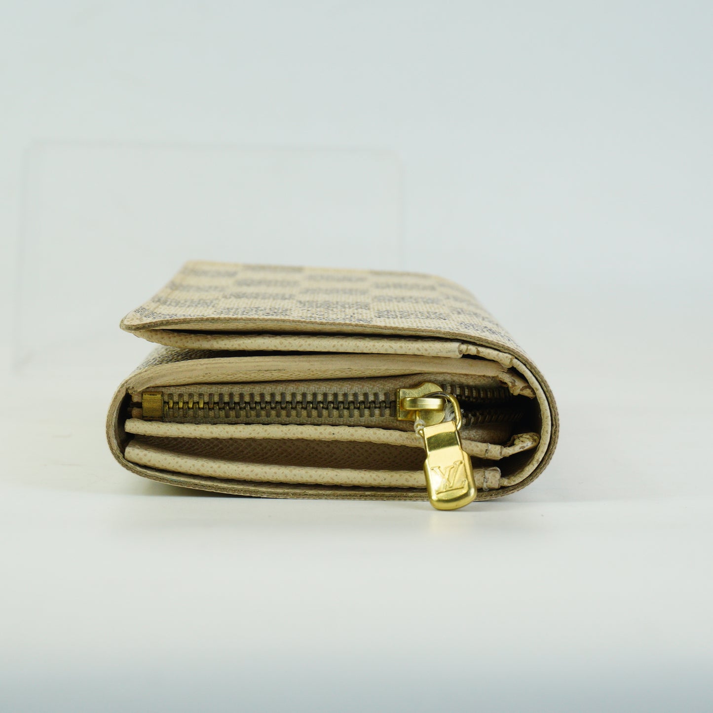 Louis Vuitton	Damier Azur  Canvas Wallet GHW
