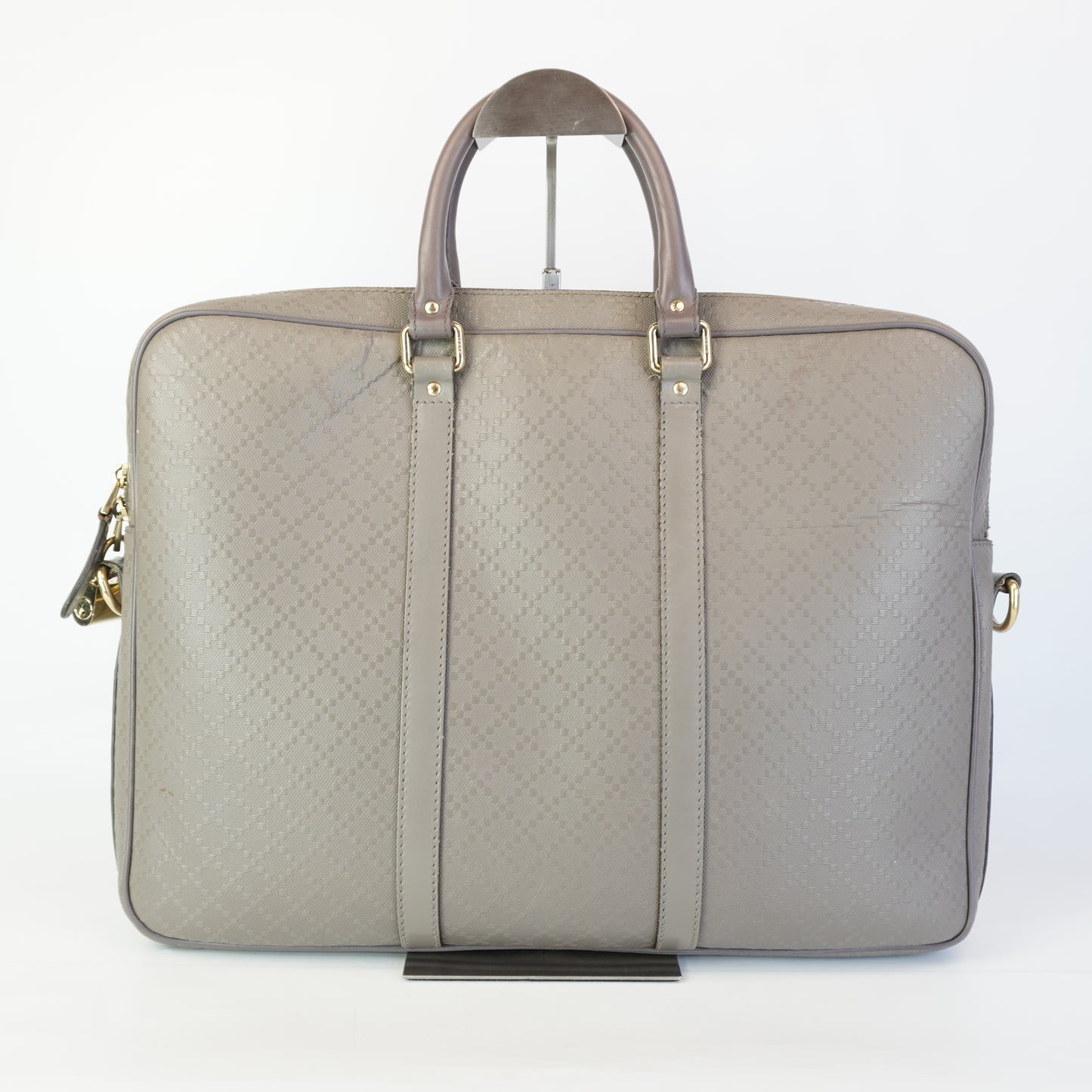Gucci Diamante Leather Briefcase GHW Large