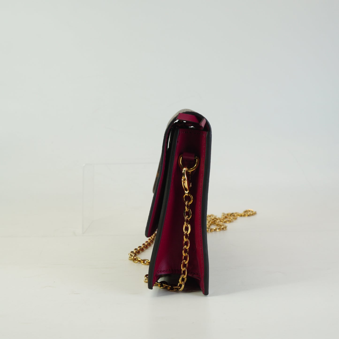 Louis Vuitton	Flore Chain Mono  Wallet GHW