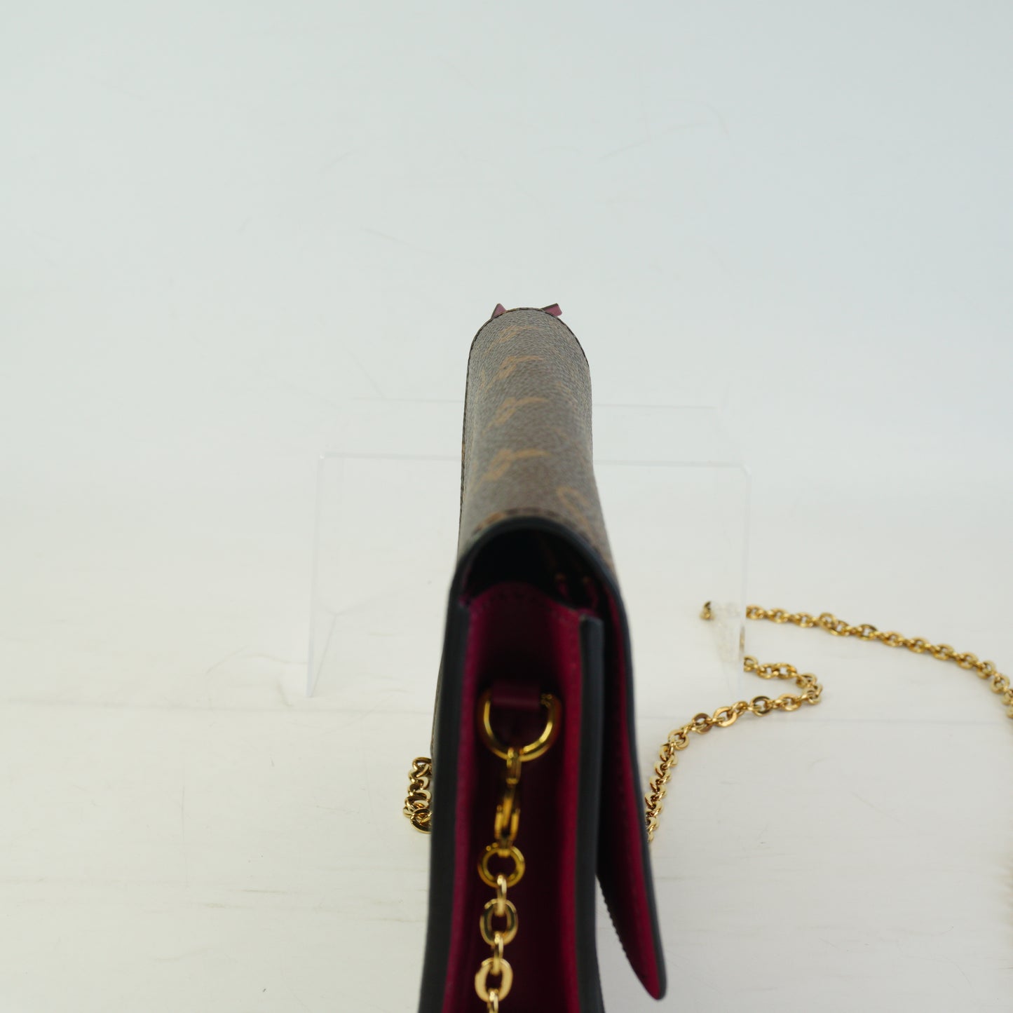 Louis Vuitton	Flore Chain Mono  Wallet GHW