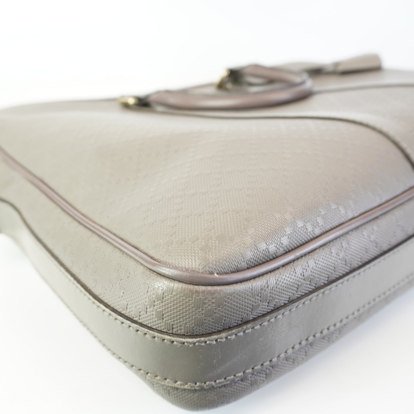 Gucci Diamante Leather Briefcase GHW Large
