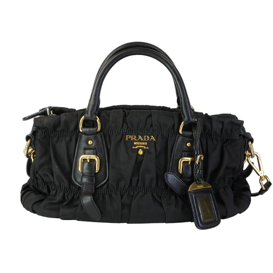 Prada BN1407 Tessuto Gaufre Black