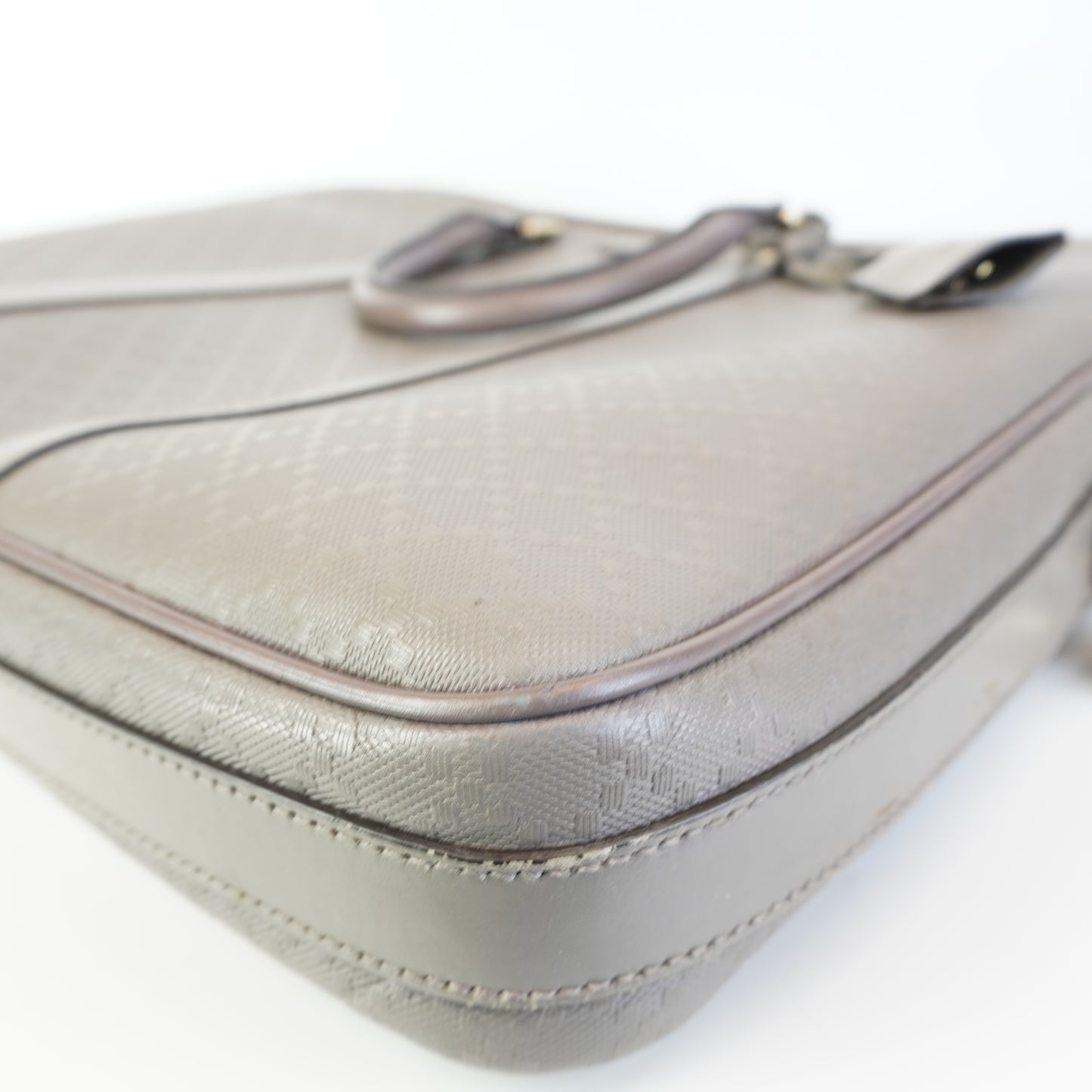 Gucci Diamante Leather Briefcase GHW Large