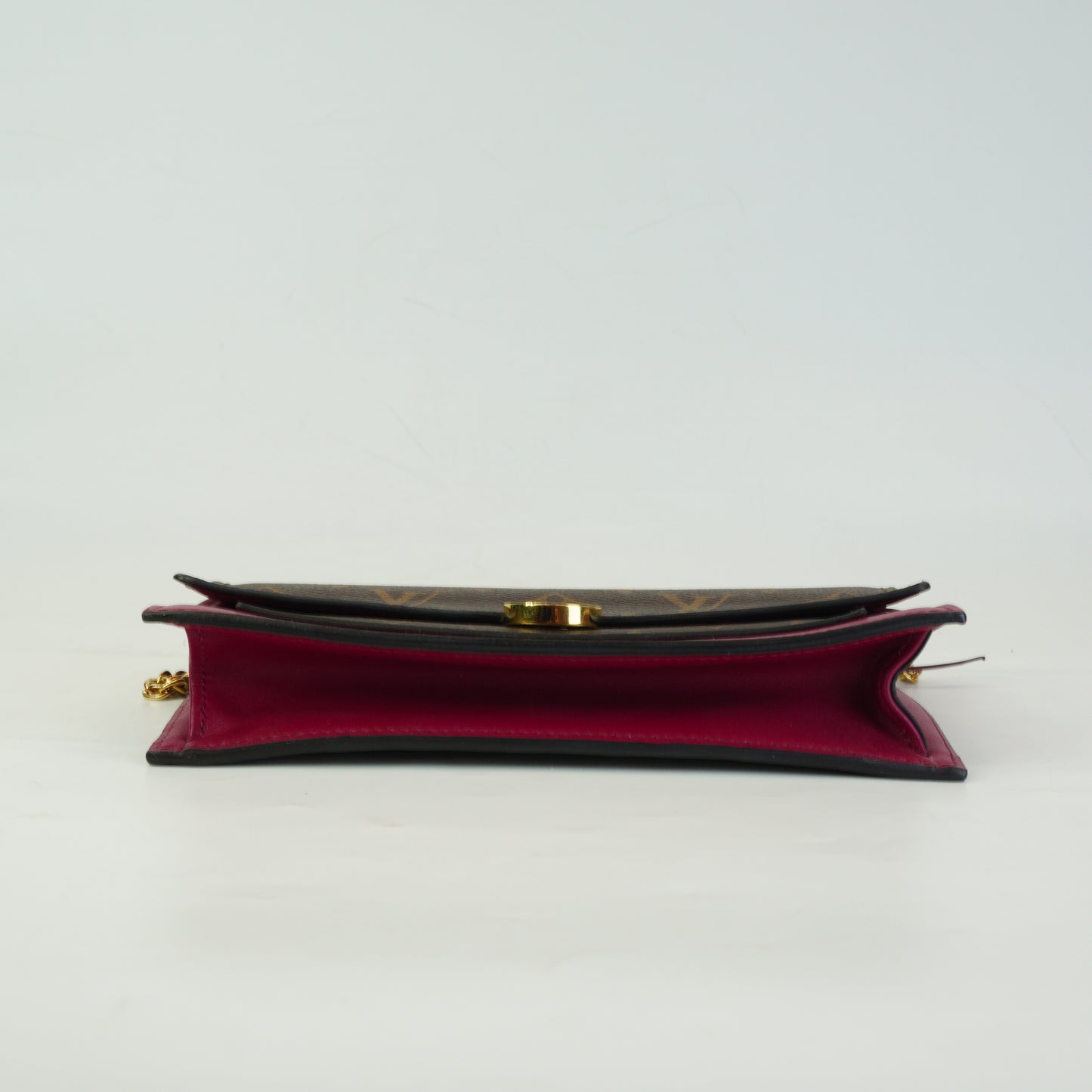 Louis Vuitton	Flore Chain Mono  Wallet GHW