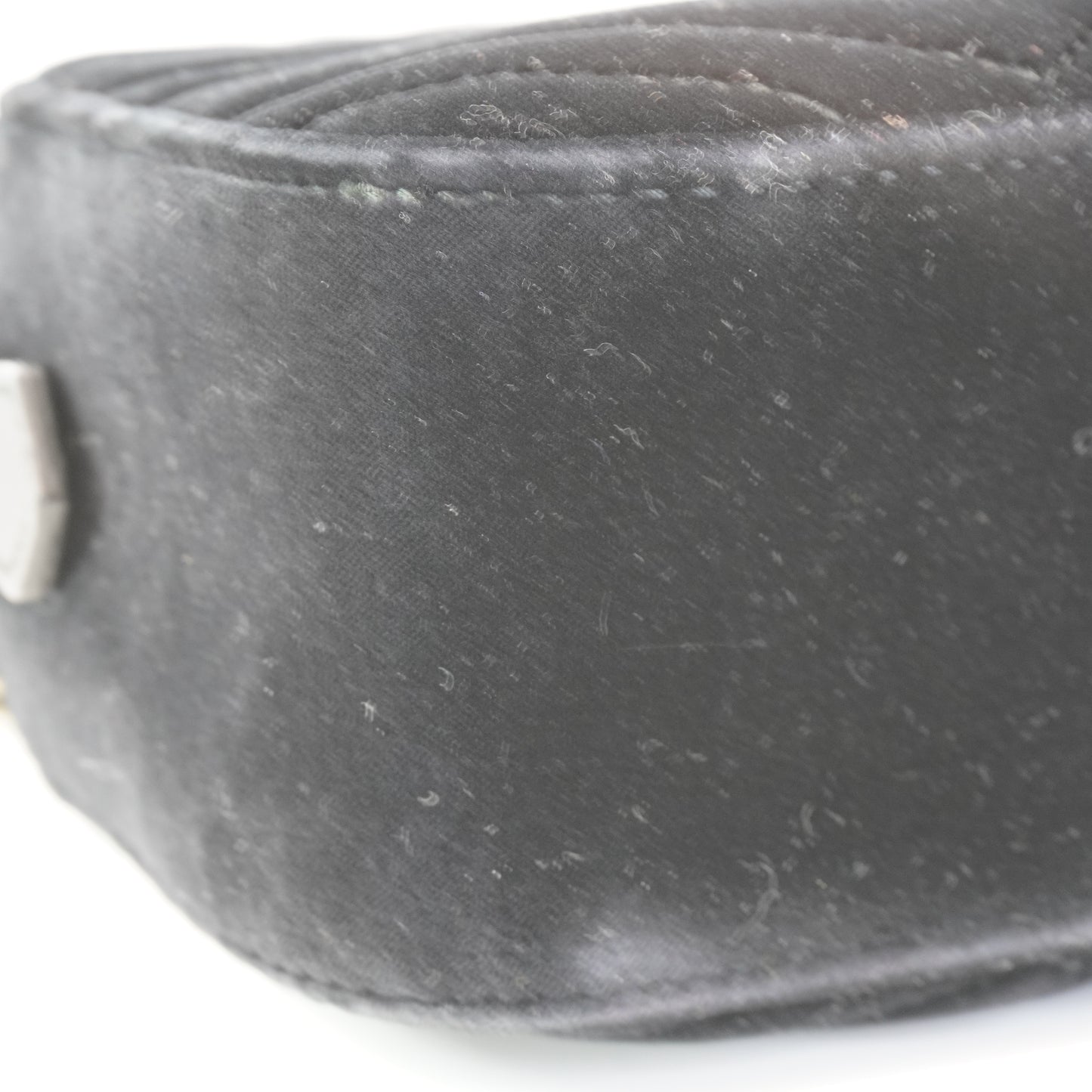 Gucci GG Marmont Velvet  Camera Bag Black