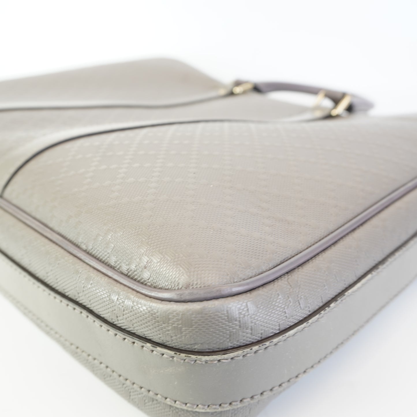 Gucci Diamante Leather Briefcase GHW Large