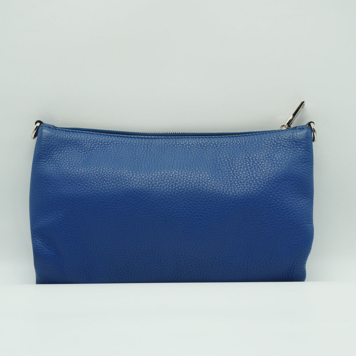 Prada	Vitello Crossbody Daino Bag Blue Medium SHW