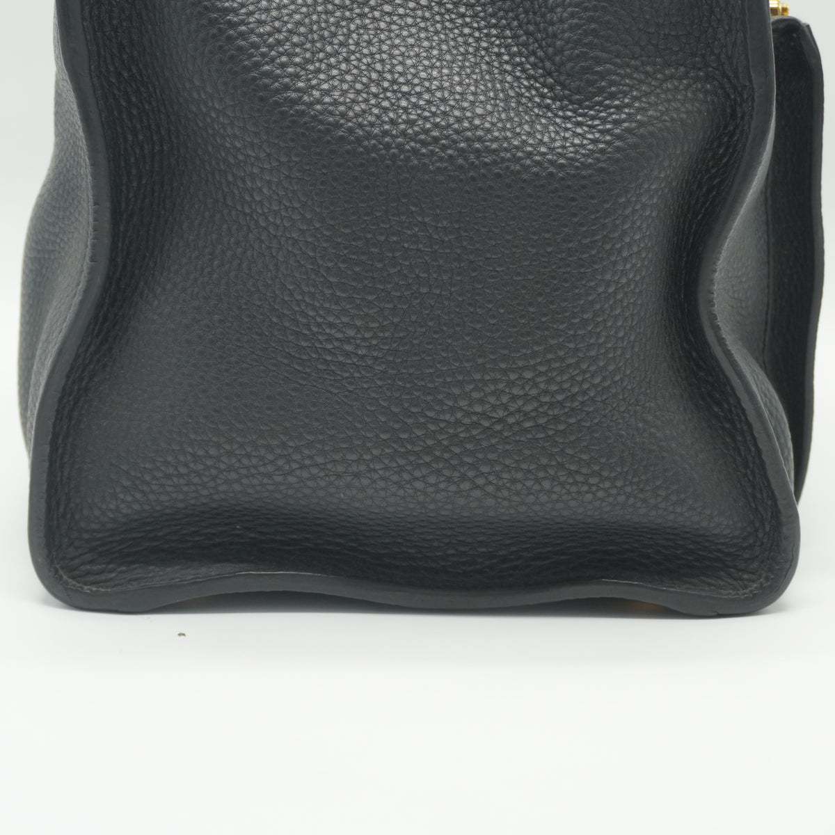 Prada	Black Vitello Daino Leather Double Handle Tote Bag GHW