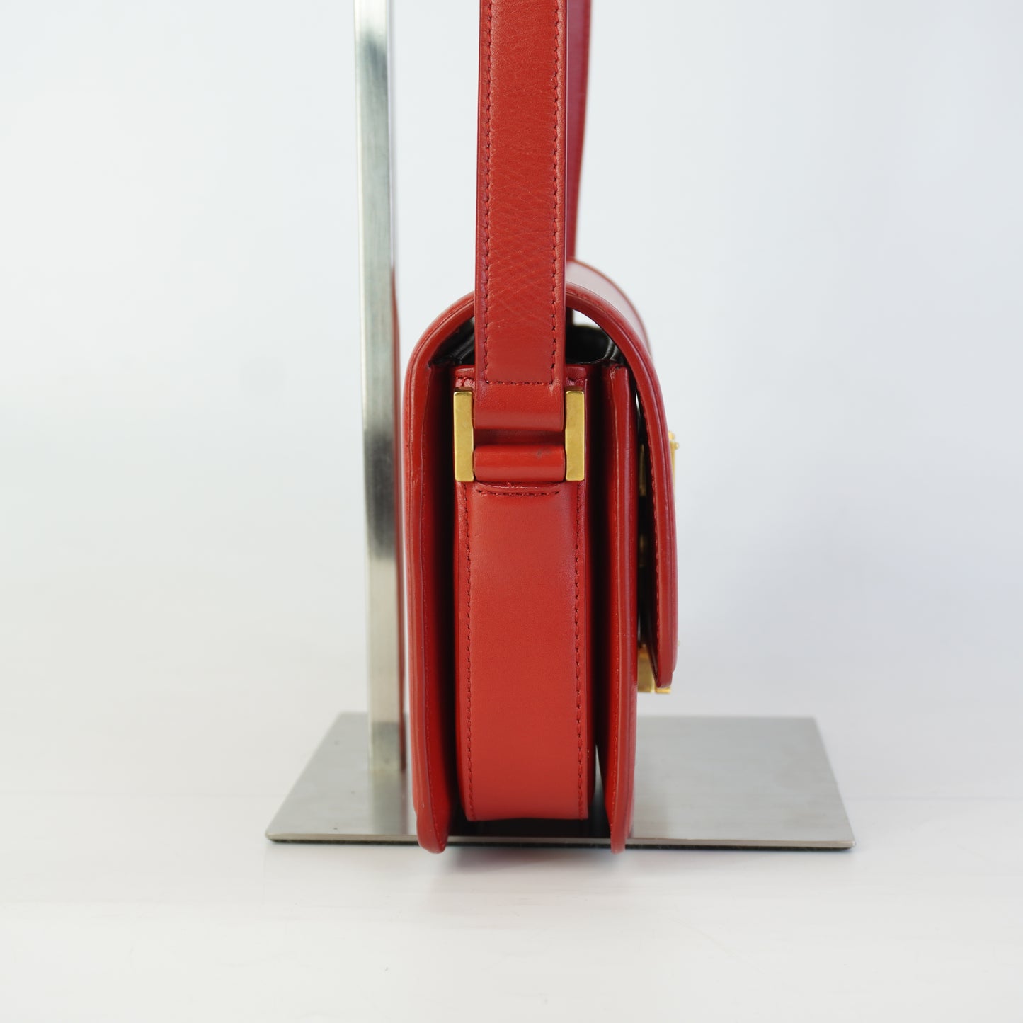 YSL	Solferino Satchel Small Red GHW
