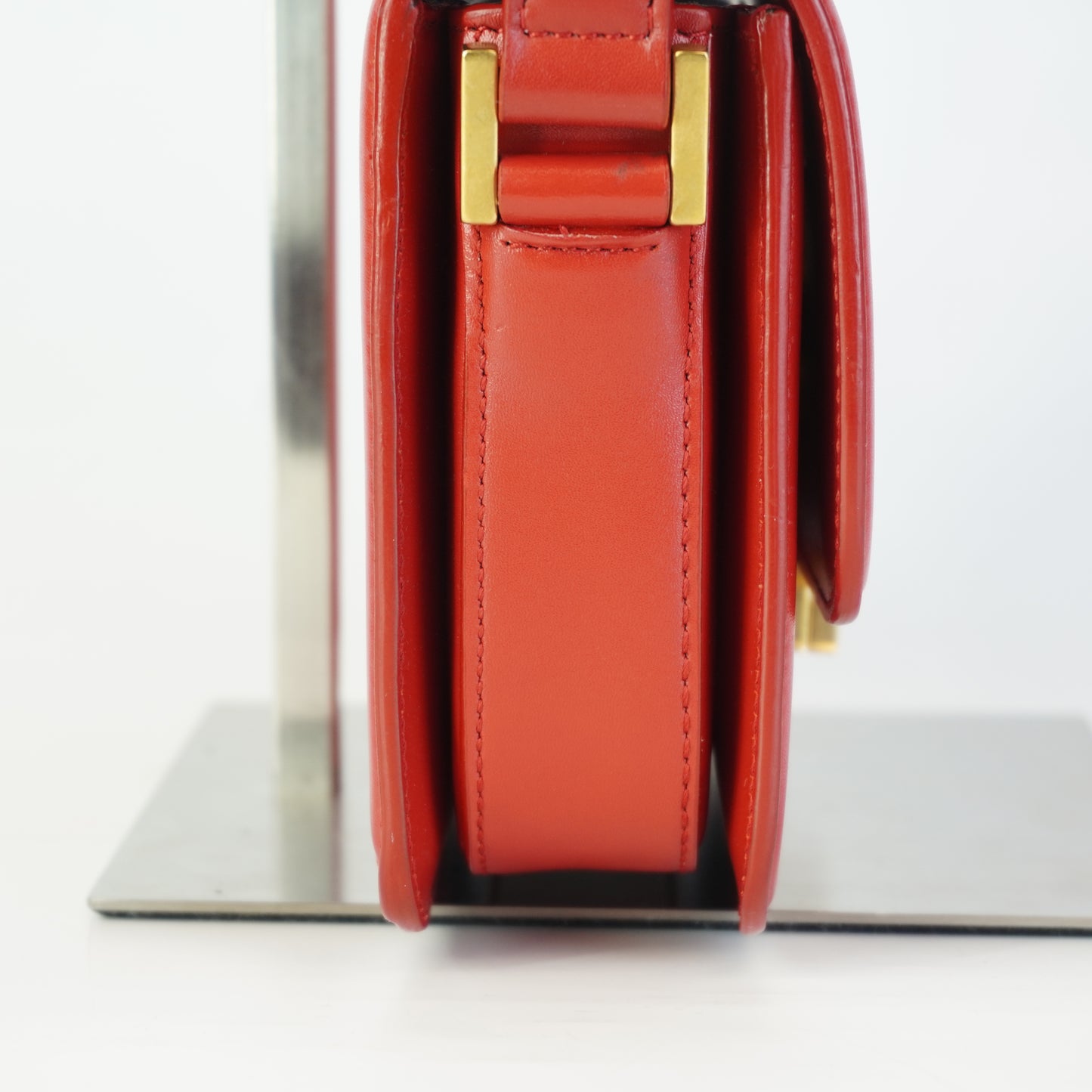 YSL	Solferino Satchel Small Red GHW