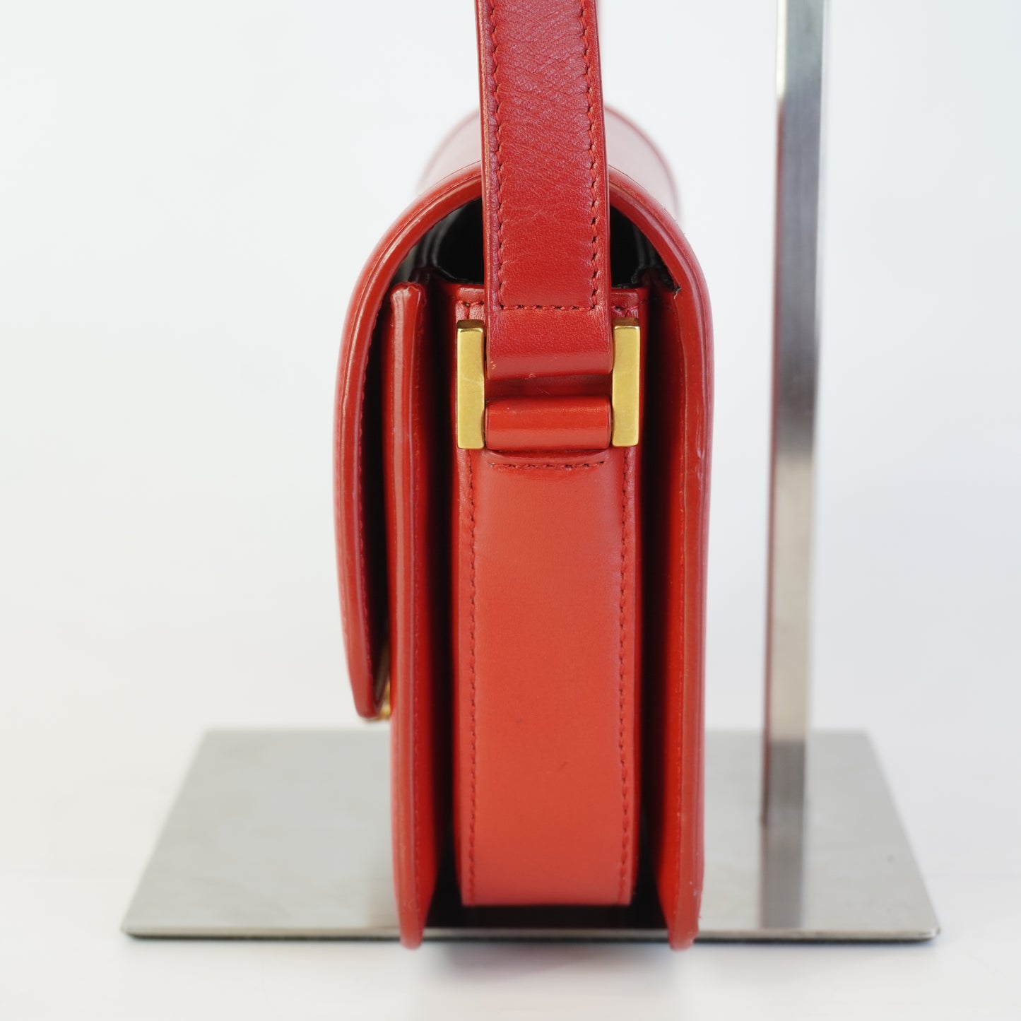 YSL	Solferino Satchel Small Red GHW
