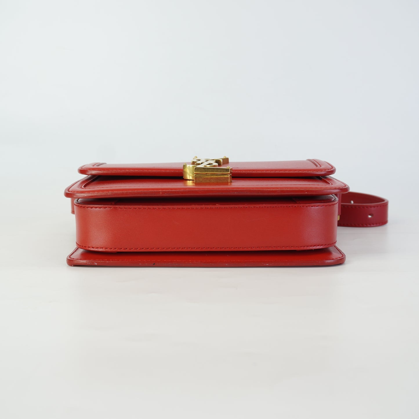 YSL	Solferino Satchel Small Red GHW