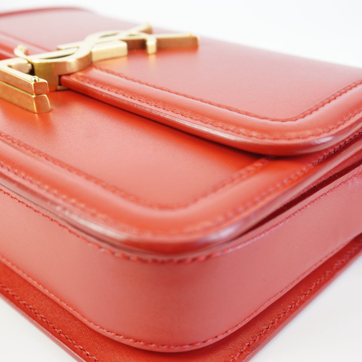 YSL	Solferino Satchel Small Red GHW