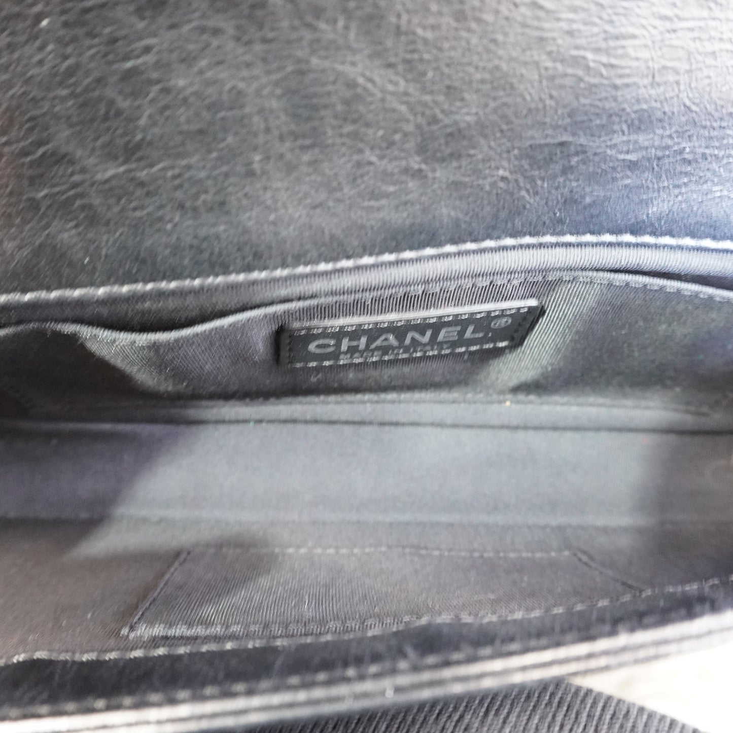 Chanel Le Boy Long Clutch Bag Black SHW